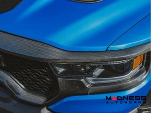 Dodge Ram TRX Grille Trim - Upper - Carbon Fiber - Anderson Composites Dodge Ram TRX Grille Trim - Upper - Carbon Fiber - Anderson Composites